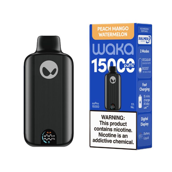 Waka soPro Vape Disposable Vape 15000 Puffs (5 Pack )