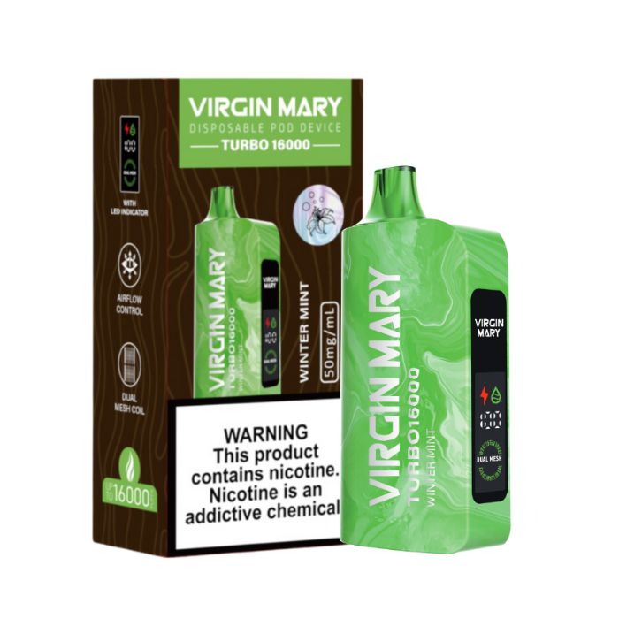 Virgin Mary Turbo Disposable Vape 16000 Puffs (5 Pack)