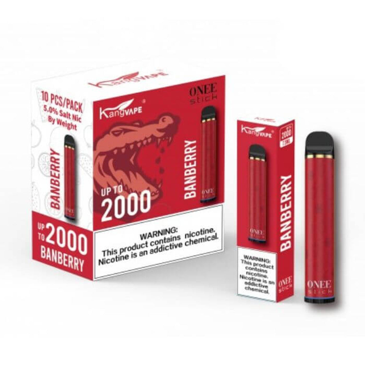 Kangvape Onee Stick Disposable Vape 2000 Puffs (10 Pack)