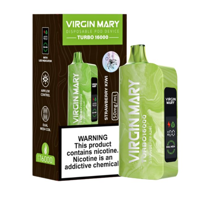 Virgin Mary Turbo Disposable Vape 16000 Puffs (5 Pack)