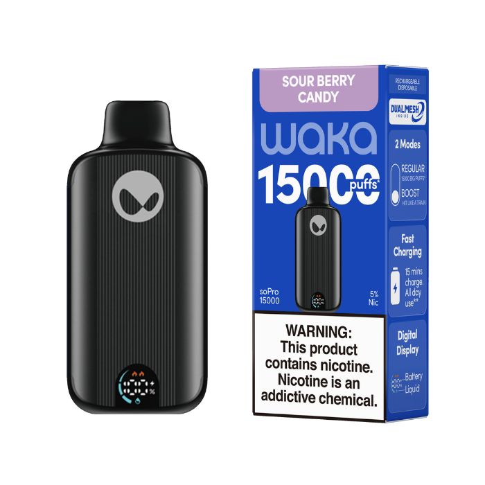 Waka soPro Vape Disposable Vape 15000 Puffs (5 Pack )