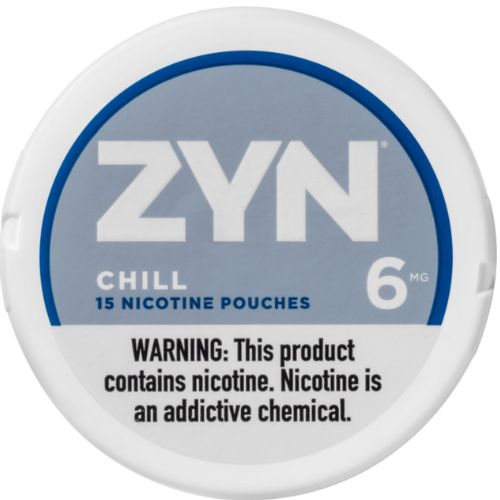 ZYN Chill Nicotine Pouches 6mg and 3mg, unflavored for a pure nicotine experience. Smoke-free, hands-free, and spit-free.