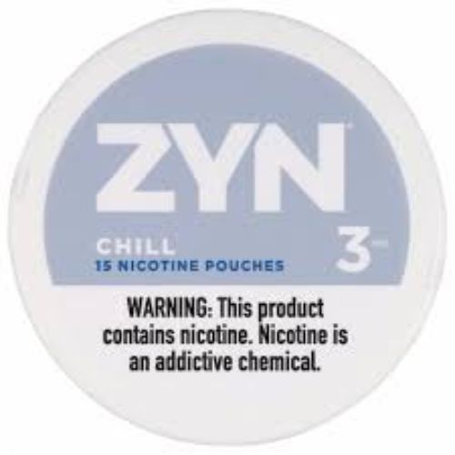 ZYN 3mg Nicotine Pouches Chill flavor, offering a refreshing, unflavored nicotine experience. Comes with 15 pouches per can. Smoke-free, hands-free, and spit-free nicotine enjoyment.