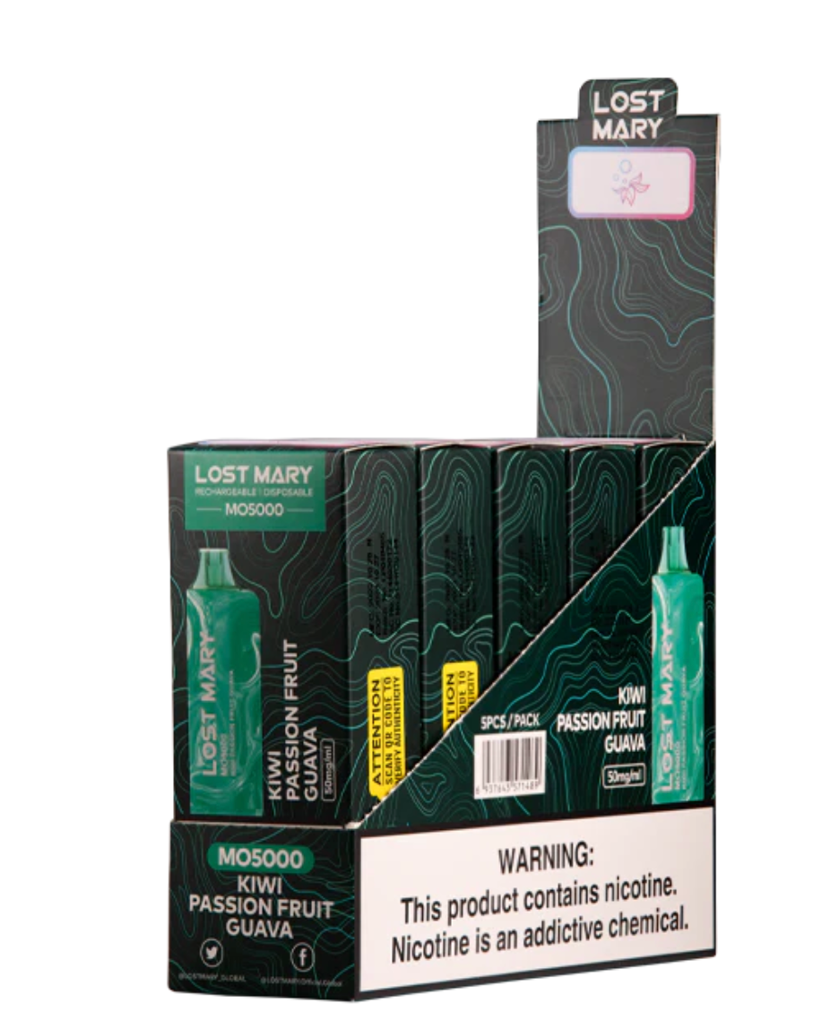 LOST MARY MO Disposable Vape 5000 Puffs ( 5 Pack )