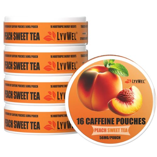 LyvWel Caffeine Oral Pouches Display 56MG