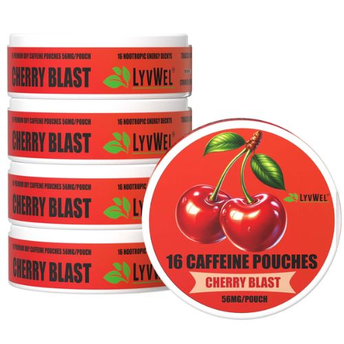 LyvWel Caffeine Oral Pouches Display 56MG