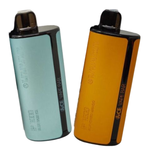 Ace Vape Bar IP7000 5-Pack by Divine Distro, featuring 7000 puffs, 5% nicotine, and Alphonso Mango flavor. Type-C rechargeable with screen display.
