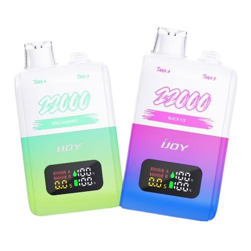 IJOY SD 22000 Puffs 5-Pack with dual tank, 0.8 Ω Mesh Coil, 650mAh battery, and Colombian Coffee Ice flavor by Texas Central Distribution.
