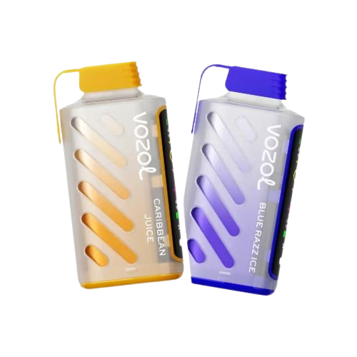 VOZOL GEAR POWER 20000 Disposable Vape 5-Pack with Dual Mode, 20mL E-Liquid, 5% Nicotine, Rechargeable & USB-C, by Adyah Wholesale in Grape Ice.