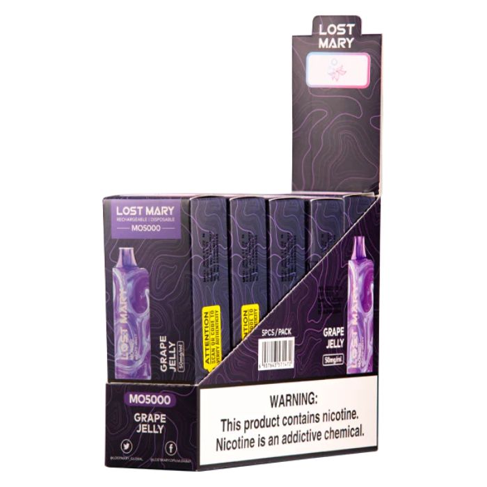 LOST MARY MO Disposable Vape 5000 Puffs ( 5 Pack )