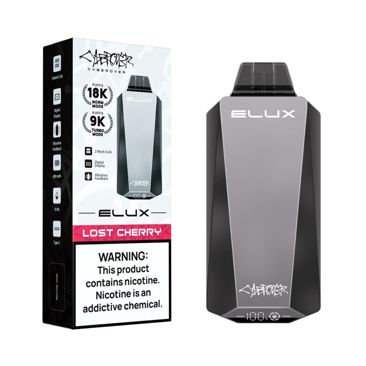 Elux Cyberover 18K Disposable Vape 18000 Puffs (5 Pack)