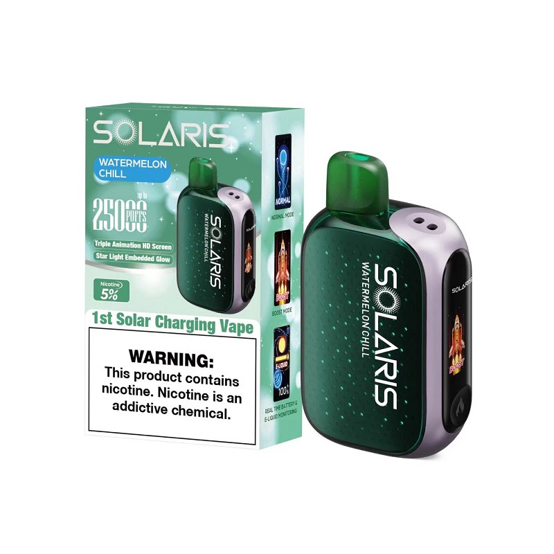 Solaris Disposable Vape 25000 Puffs (5 Pack)