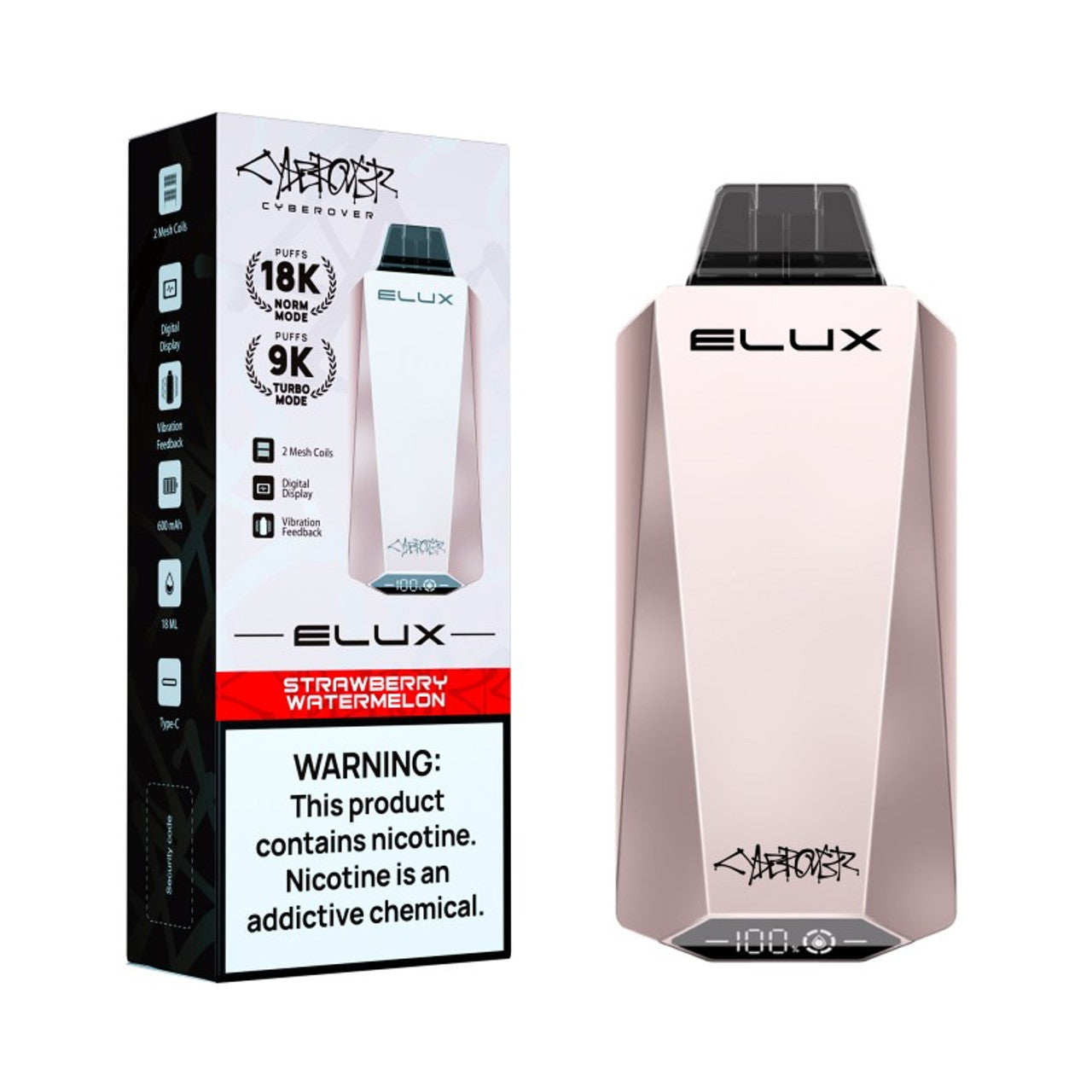 Elux Cyberover 18K Disposable Vape 18000 Puffs (5 Pack)