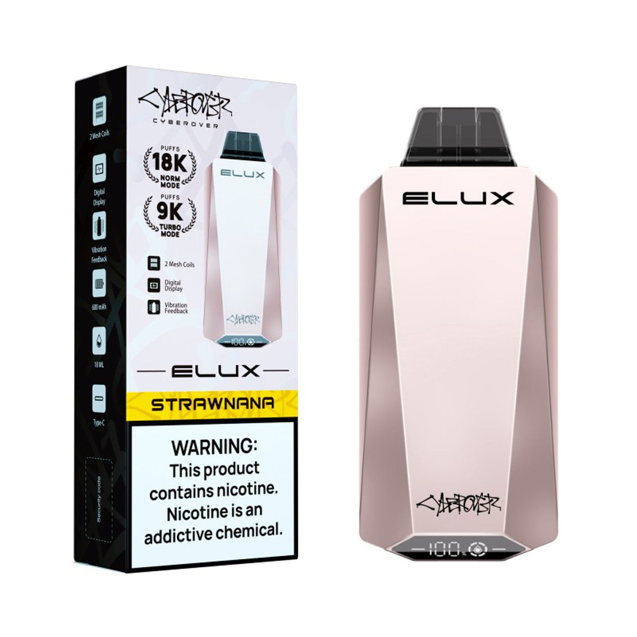 Elux Cyberover 18K Disposable Vape 18000 Puffs (5 Pack)