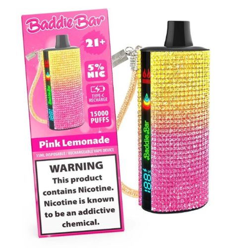 Baddie Bar Disposable Vape 15000 Puffs (5 Pack)