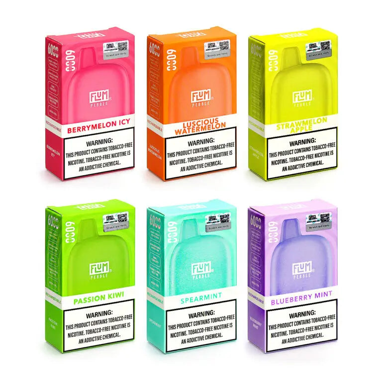 Flum Pebble Disposable Vape 6000 Puffs (10 Pack)