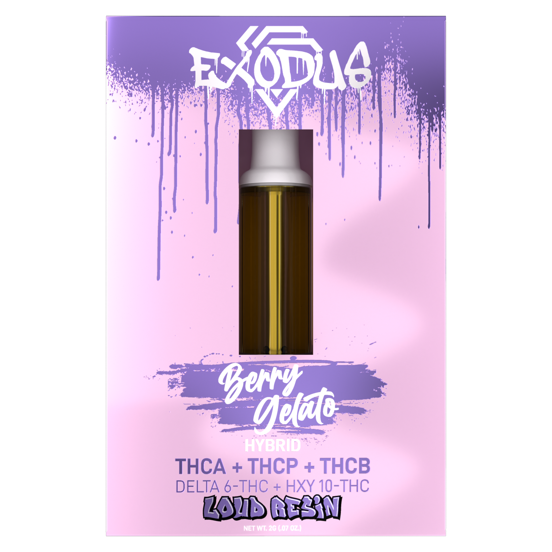 Exodus Loud Resin 2G Cartridges by Zooted - High-potency Delta 6 THC blend with earthy & fruity flavors for an unparalleled journey.