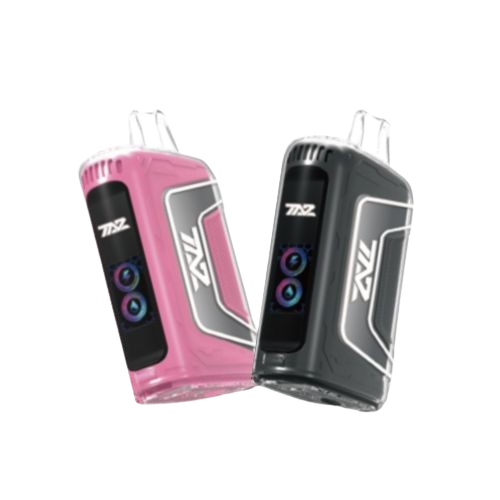 TAZ TN12000 5-Pack Disposable Vape by Divine Distro: 650mAh, 12000 puffs, 5% nicotine, USB-C, draw-activated, with HD display & airflow control. Flavors include Strawberry Ice.