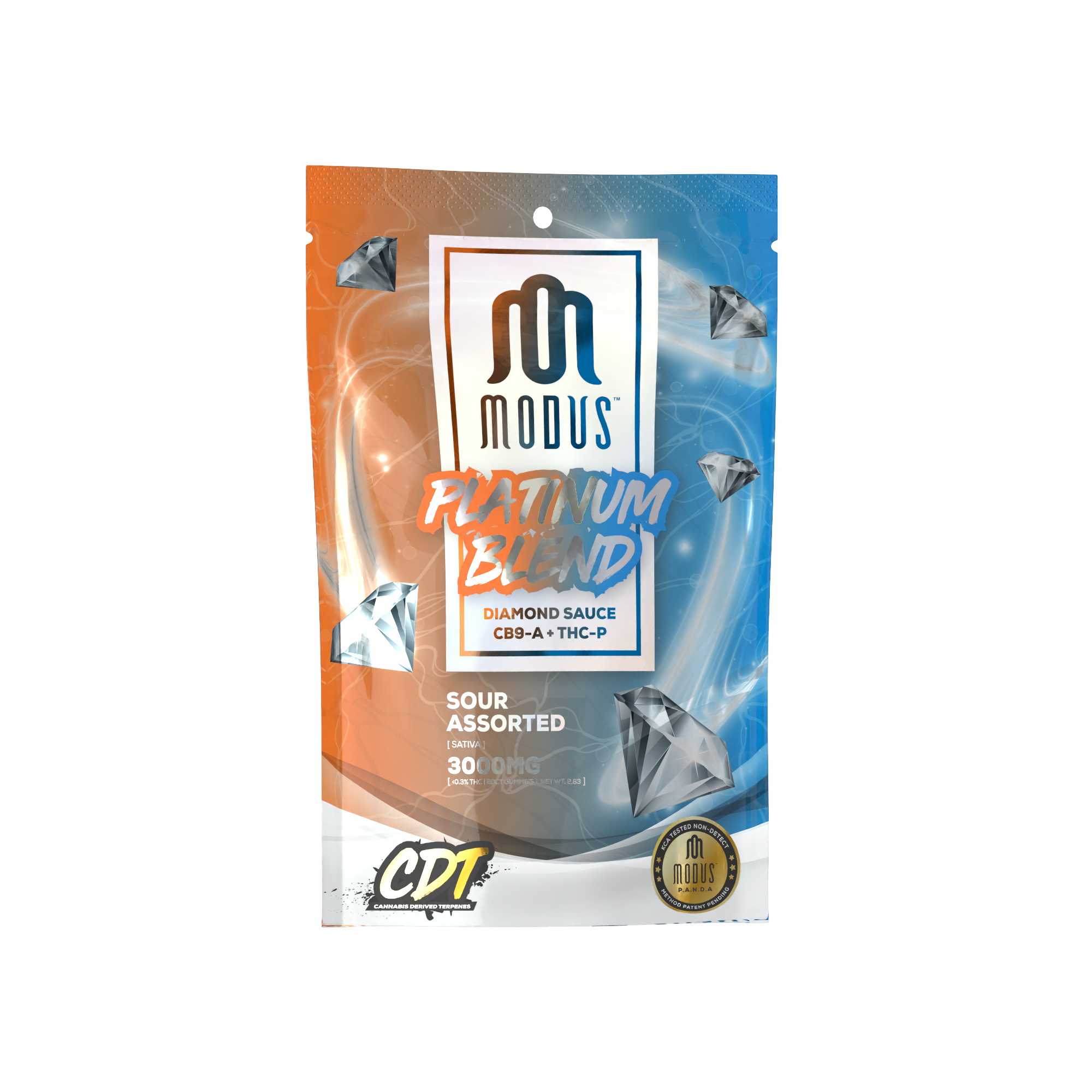 Modus Platinum Gummies with Diamond Sauce, CB9-A, THC-P in assorted flavors, crafted for a potent experience. Legal, premium ingredients. For adults 21+.